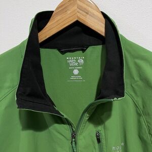 Mountain Hardwear Onata Jacket Size XL Green Mens Full Zip Stretch Outdoor
